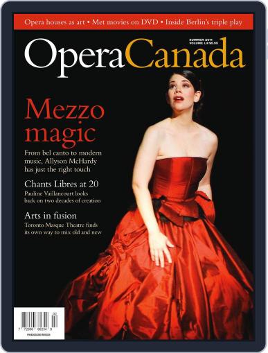 Opera Canada June 22nd, 2011 Digital Back Issue Cover