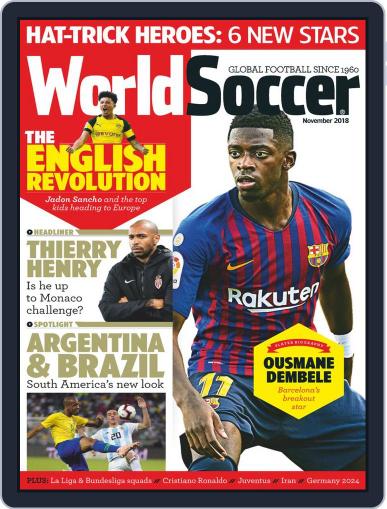 World Soccer (Digital) November 1st, 2018 Issue Cover