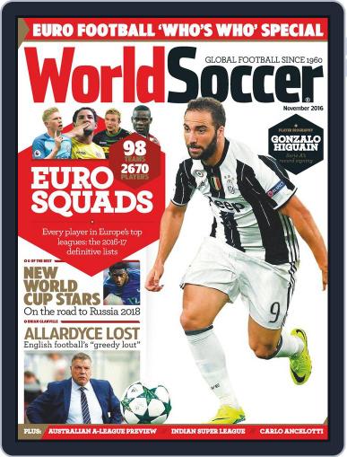 World Soccer November 1st, 2016 Digital Back Issue Cover