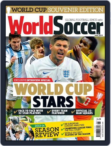 World Soccer June 16th, 2014 Digital Back Issue Cover