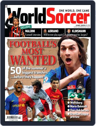 World Soccer May 8th, 2009 Digital Back Issue Cover