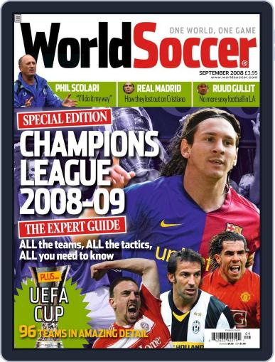 World Soccer August 29th, 2008 Digital Back Issue Cover