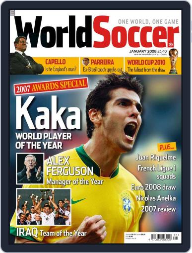 World Soccer December 13th, 2007 Digital Back Issue Cover