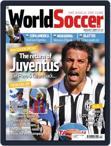 World Soccer August 6th, 2007 Digital Back Issue Cover