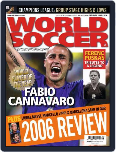 World Soccer January 8th, 2007 Digital Back Issue Cover