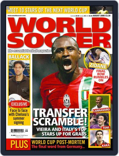 World Soccer August 22nd, 2006 Digital Back Issue Cover