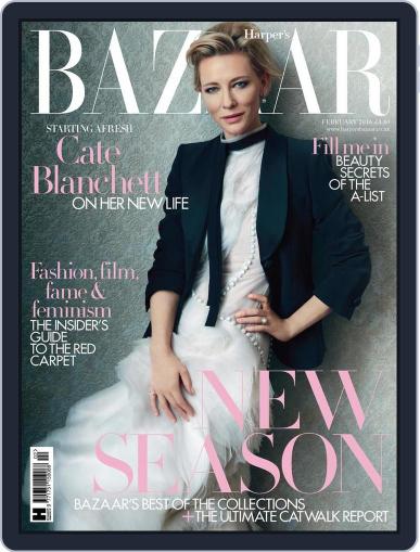 Harper's Bazaar UK January 1st, 2016 Digital Back Issue Cover