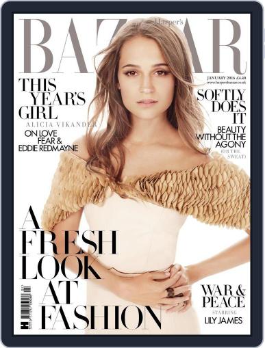Harper's Bazaar UK December 3rd, 2015 Digital Back Issue Cover