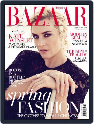 Harper's Bazaar UK March 1st, 2015 Digital Back Issue Cover