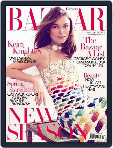 Harper's Bazaar UK January 2nd, 2014 Digital Back Issue Cover