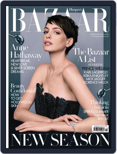 Harper's Bazaar UK January 9th, 2013 Digital Back Issue Cover