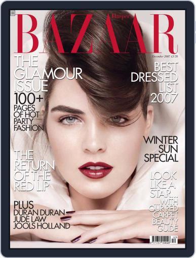 Harper's Bazaar UK December 3rd, 2007 Digital Back Issue Cover