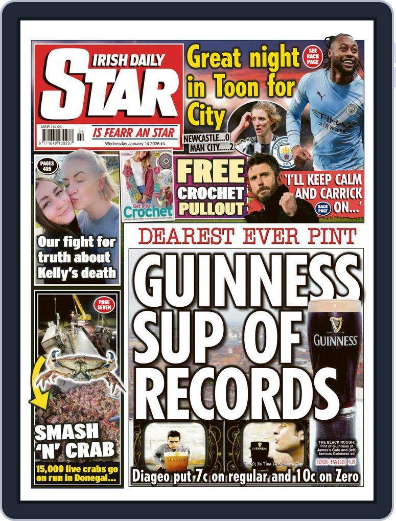 Irish Daily Star January 14, 2026 (Digital) - DiscountMags.com
