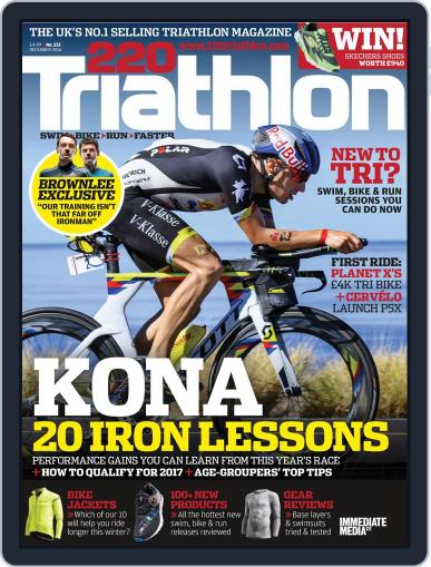 220 Triathlon December 1st, 2016 Digital Back Issue Cover