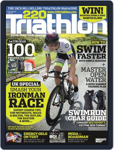 220 Triathlon June 21st, 2016 Digital Back Issue Cover
