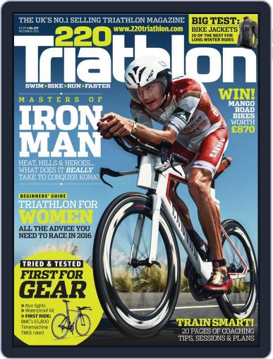 220 Triathlon December 1st, 2015 Digital Back Issue Cover