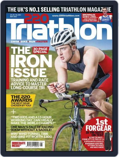 220 Triathlon April 25th, 2013 Digital Back Issue Cover