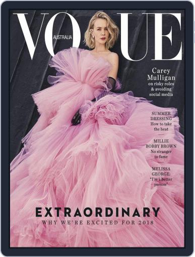 Vogue Australia January 1st, 2018 Digital Back Issue Cover
