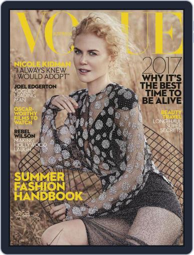 Vogue Australia January 1st, 2017 Digital Back Issue Cover