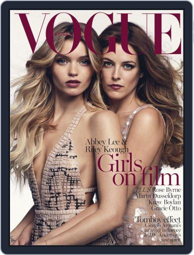 Vogue Australia April 19th, 2015 Digital Back Issue Cover