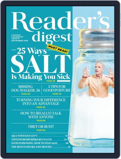 Reader's Digest Canada (Digital) September 1st, 2018 Issue Cover
