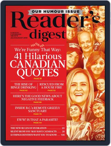 Reader's Digest Canada (Digital) July 1st, 2018 Issue Cover