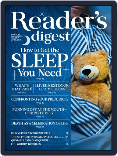 Reader's Digest Canada (Digital) April 1st, 2018 Issue Cover