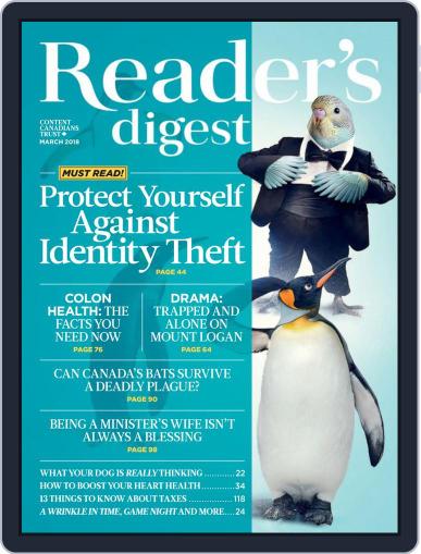 Reader's Digest Canada (Digital) March 1st, 2018 Issue Cover