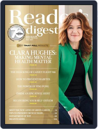 Reader's Digest Canada May 1st, 2017 Digital Back Issue Cover