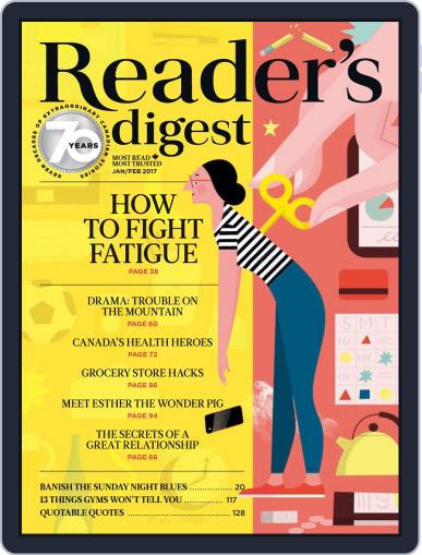 Reader's Digest Canada December 26th, 2016 Digital Back Issue Cover