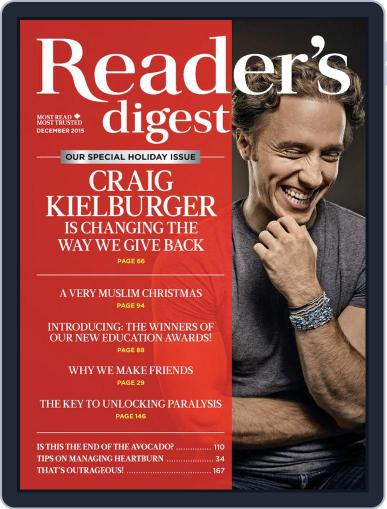 Reader's Digest Canada December 1st, 2015 Digital Back Issue Cover