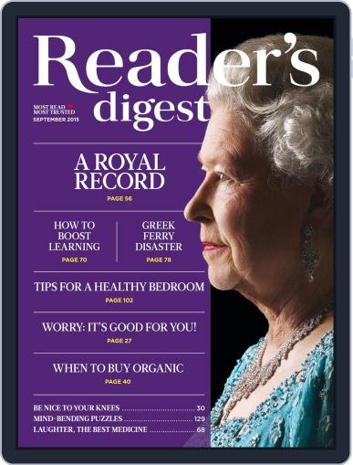 Reader's Digest Canada September 1st, 2015 Digital Back Issue Cover