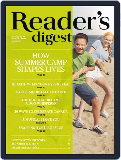 Reader's Digest Canada July 1st, 2015 Digital Back Issue Cover