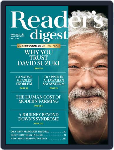 Reader's Digest Canada April 13th, 2015 Digital Back Issue Cover