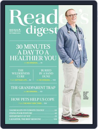 Reader's Digest Canada September 16th, 2014 Digital Back Issue Cover