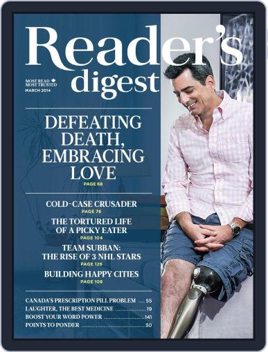 Reader's Digest Canada February 18th, 2014 Digital Back Issue Cover