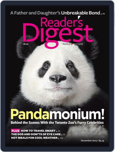 Reader's Digest Canada October 9th, 2013 Digital Back Issue Cover
