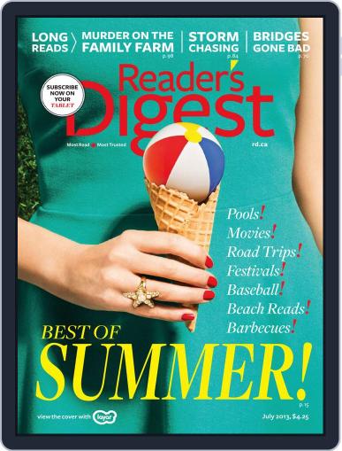 Reader's Digest Canada June 7th, 2013 Digital Back Issue Cover