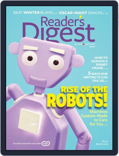 Reader's Digest Canada February 6th, 2013 Digital Back Issue Cover