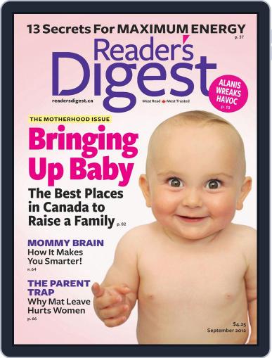 Reader's Digest Canada August 13th, 2012 Digital Back Issue Cover