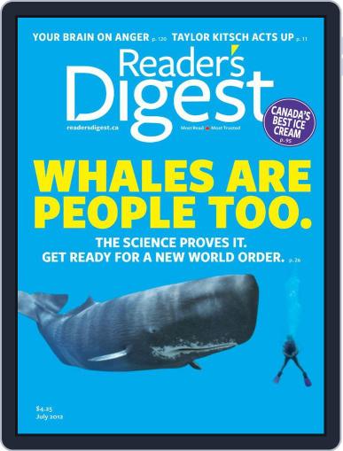 Reader's Digest Canada June 19th, 2012 Digital Back Issue Cover