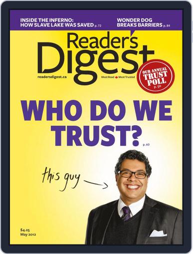 Reader's Digest Canada April 16th, 2012 Digital Back Issue Cover