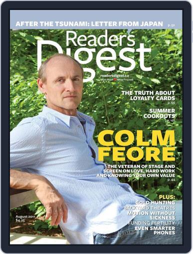 Reader's Digest Canada July 22nd, 2011 Digital Back Issue Cover