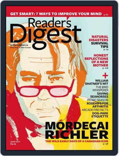 Reader's Digest Canada May 24th, 2011 Digital Back Issue Cover
