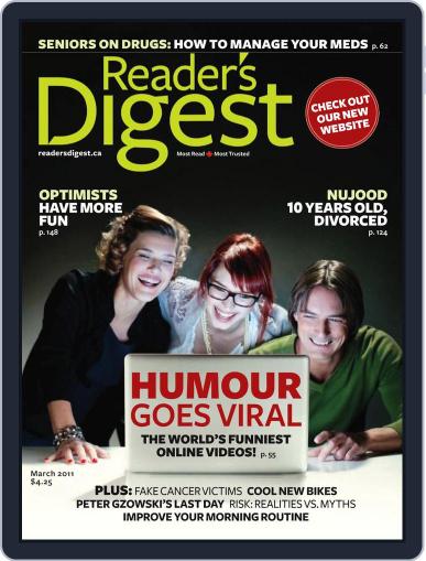 Reader's Digest Canada February 15th, 2011 Digital Back Issue Cover