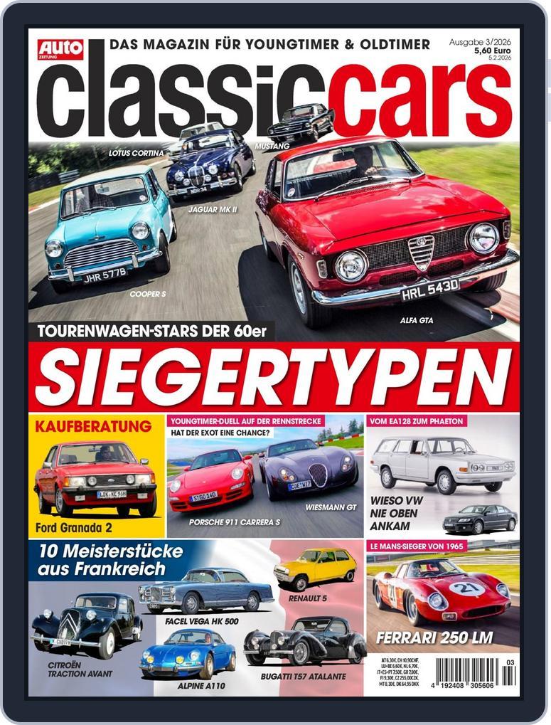 Auto Zeitung Classic Cars (Digital) Subscription                    February 5th, 2026 Issue