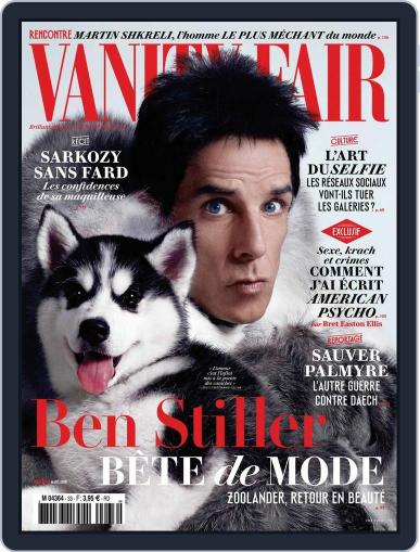 Vanity Fair France February 24th, 2016 Digital Back Issue Cover