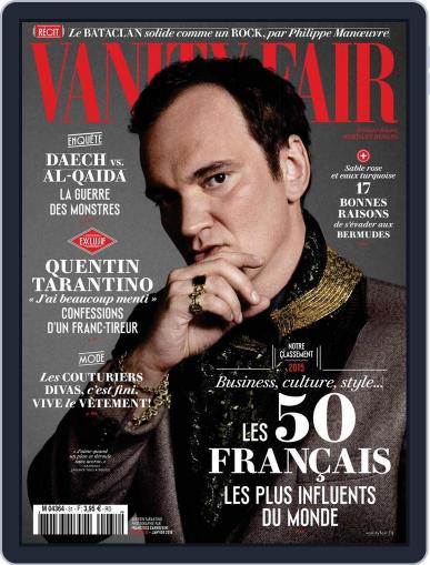 Vanity Fair France December 17th, 2015 Digital Back Issue Cover