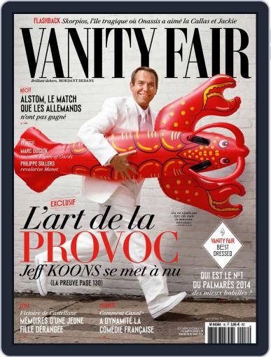 Vanity Fair France September 23rd, 2014 Digital Back Issue Cover