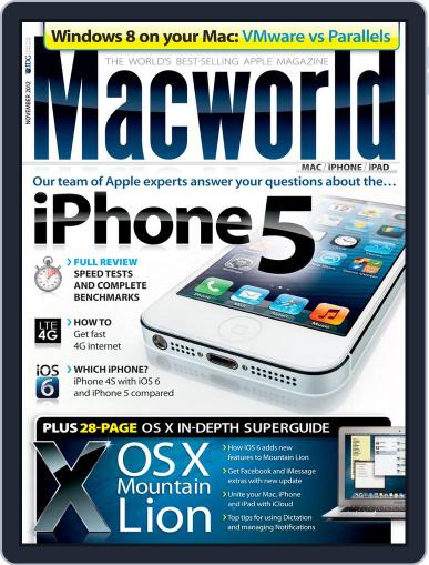 Macworld UK October 3rd, 2012 Digital Back Issue Cover